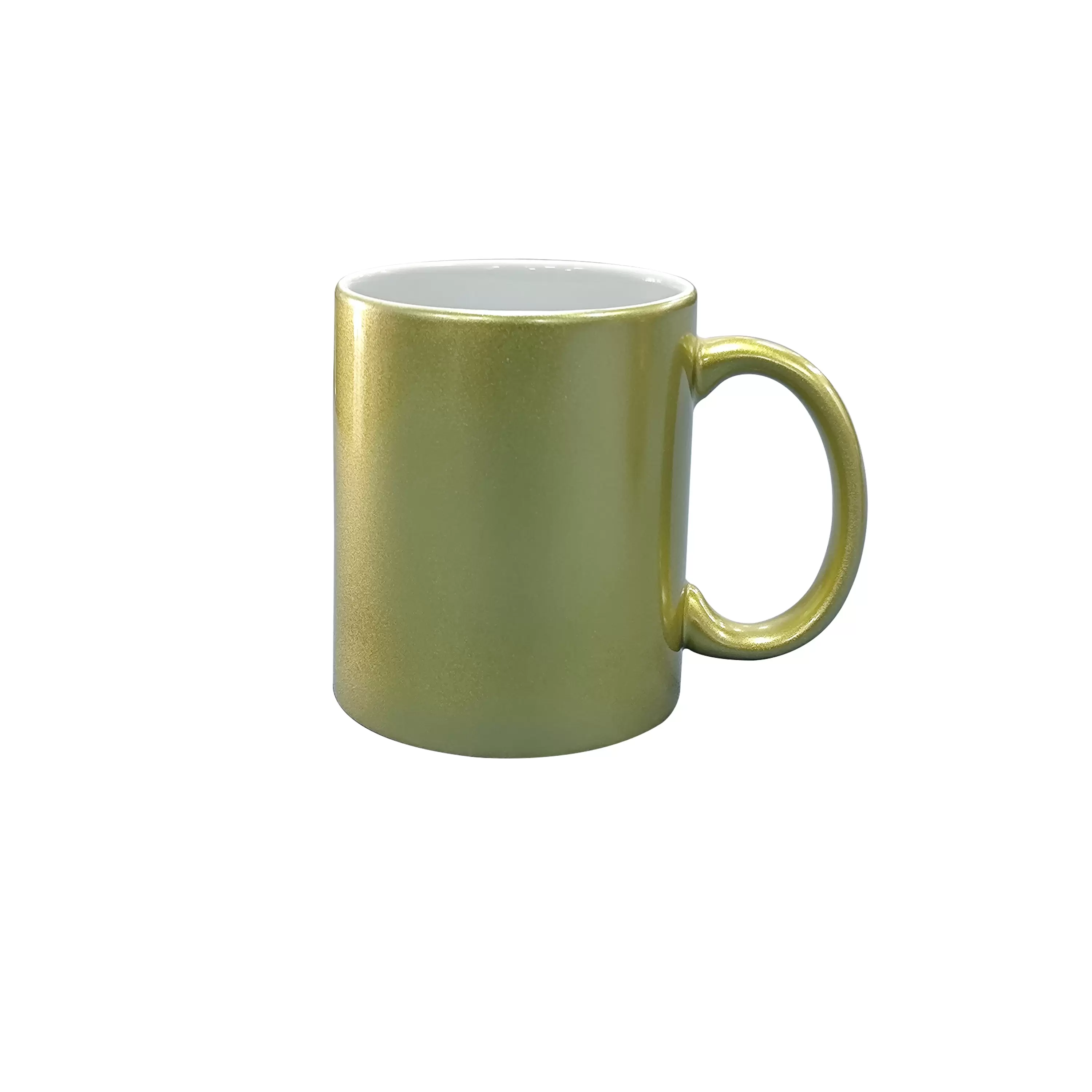 11oz pearl finish sublimation mug,gold
