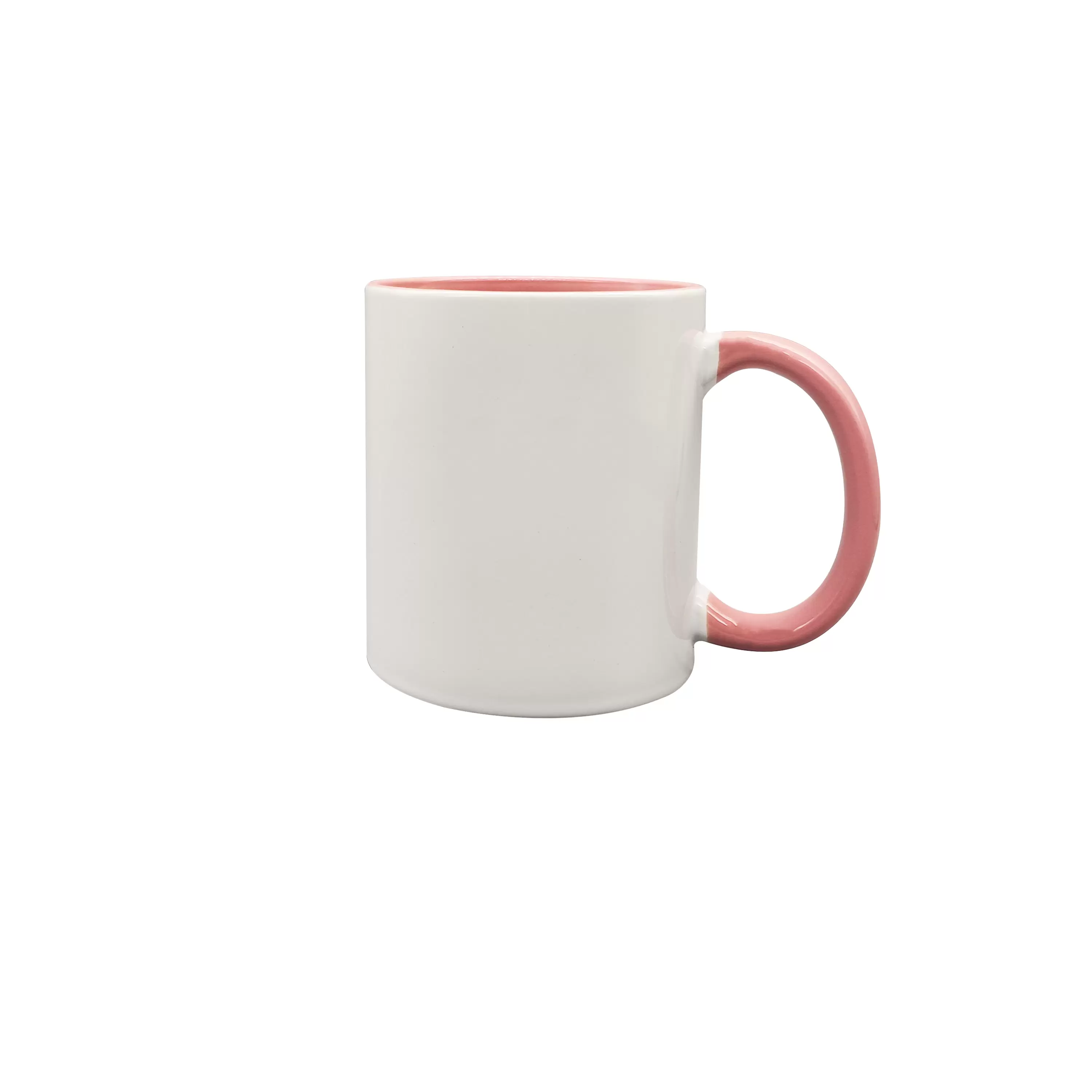 11oz sublimation mug,orange in and orange handle