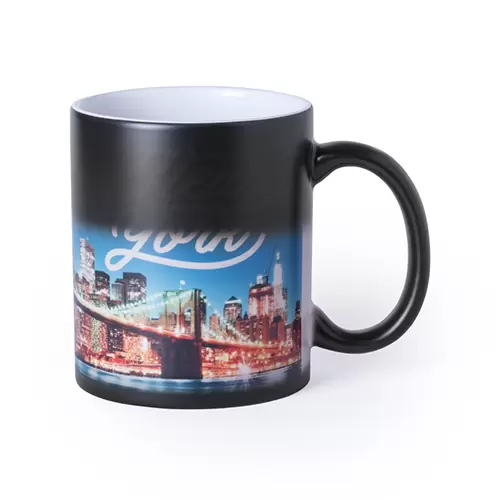 11oz black magic mug,satin finish