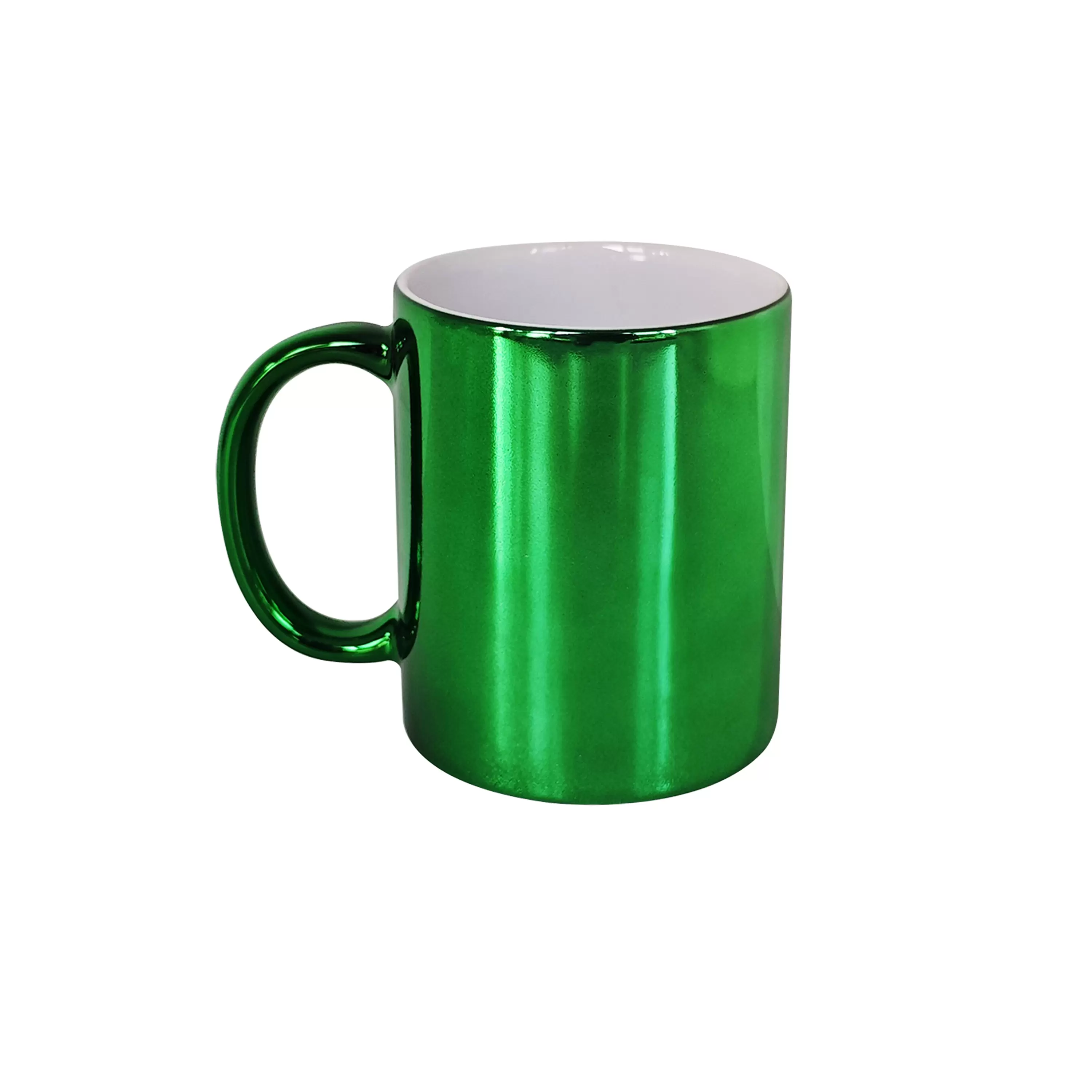 11oz metallic mug,dark green