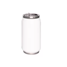 350ml Stainless steel coke can ,white 