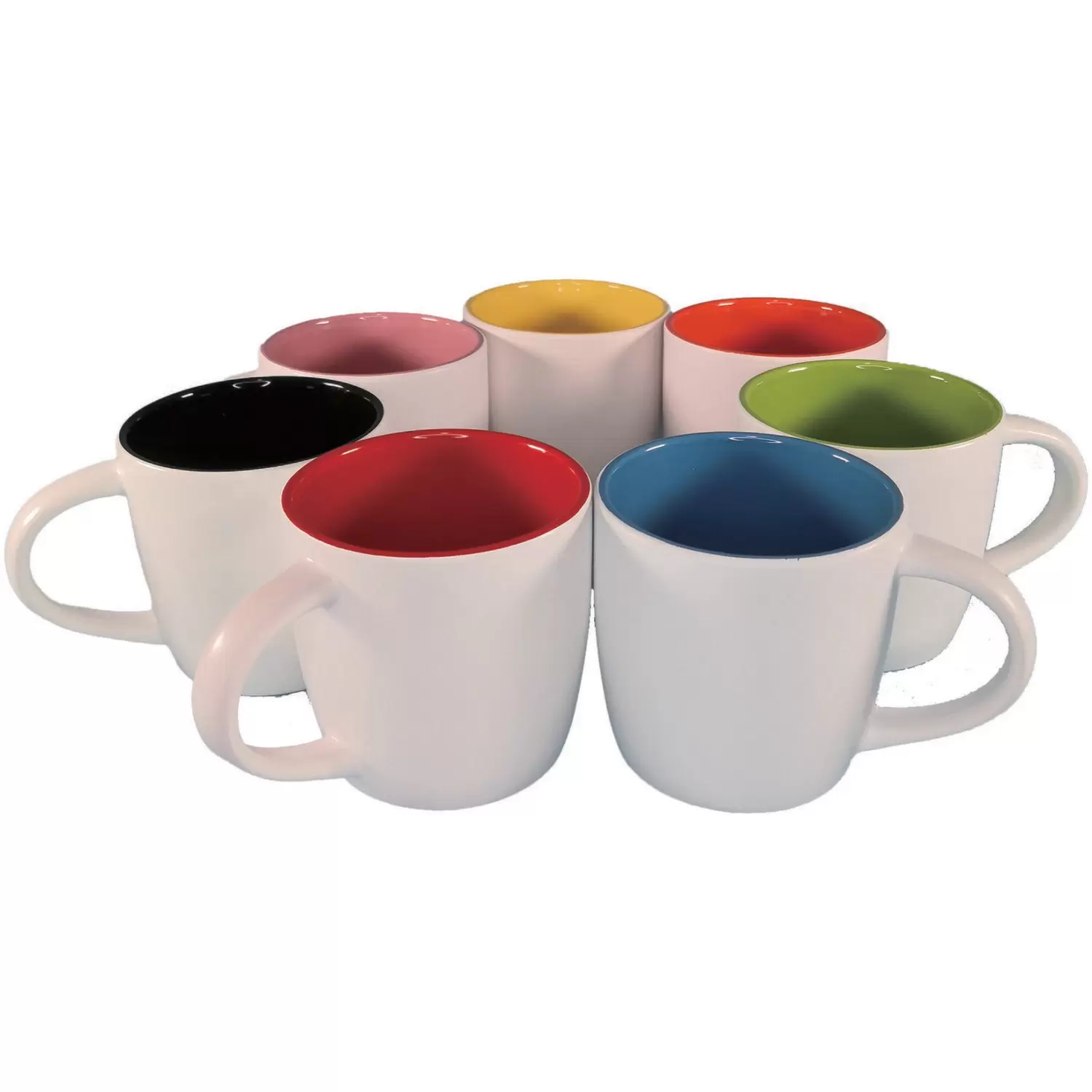 11oz yellow Boston mug,outside matte white painted 