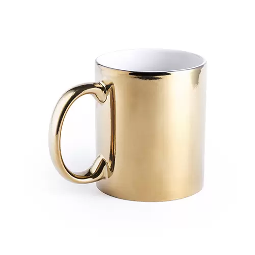 11oz metallic mug,gold