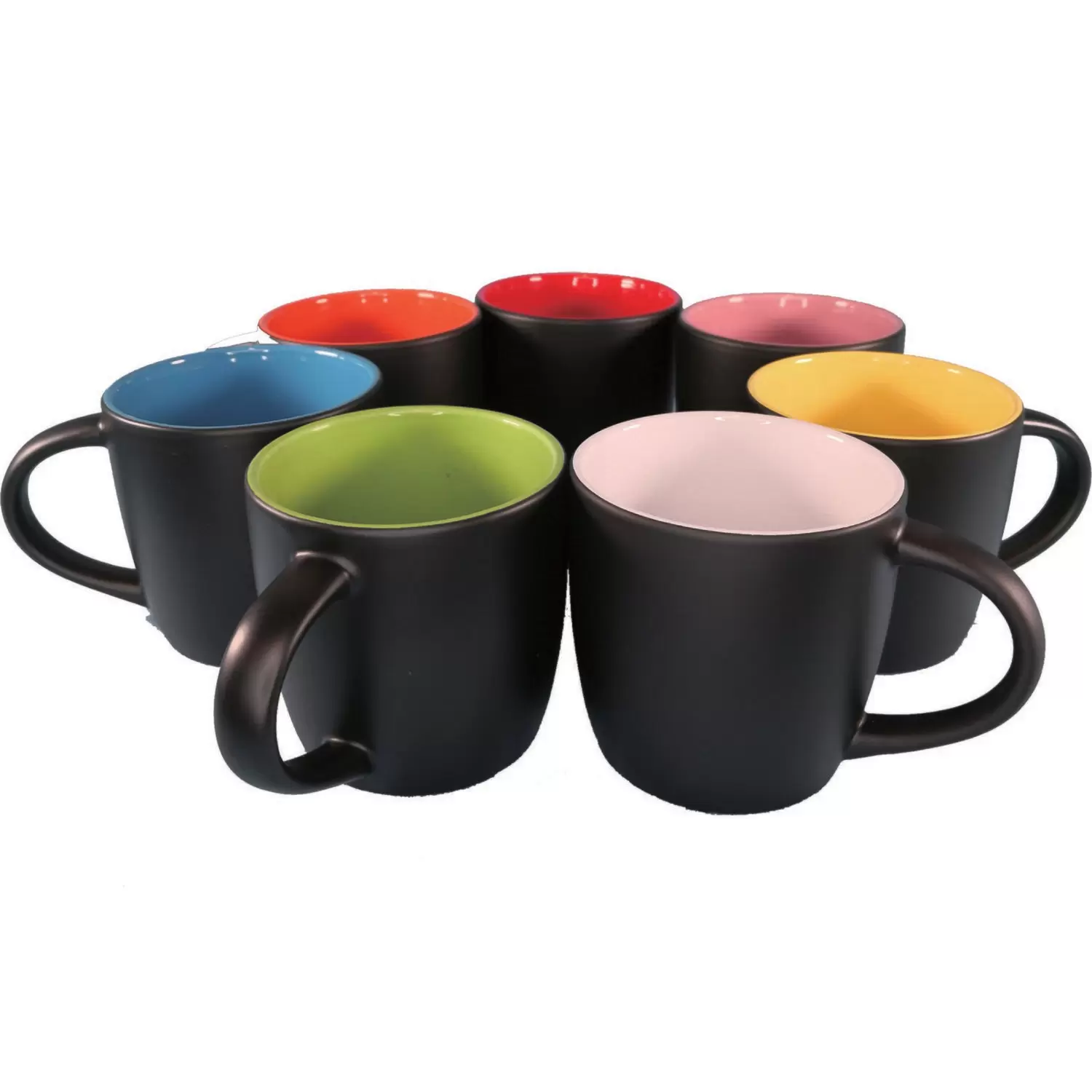 12oz yellow Boston mug,outside matte black painted  for CO2 laser engrave