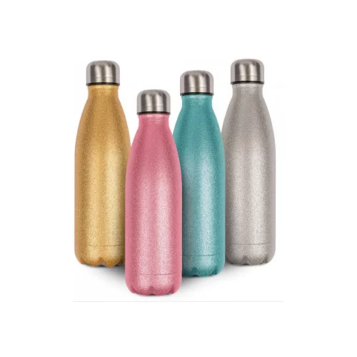 17OZ/500ML insulated stainless steel water bottle,glitter finish