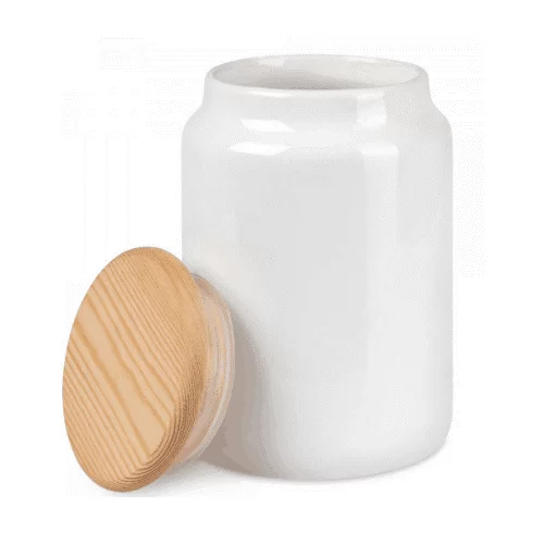 sublimation storage jar with wood lid,500ml