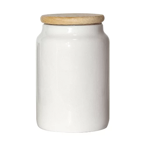 sublimation storage jar with wood lid,500ml