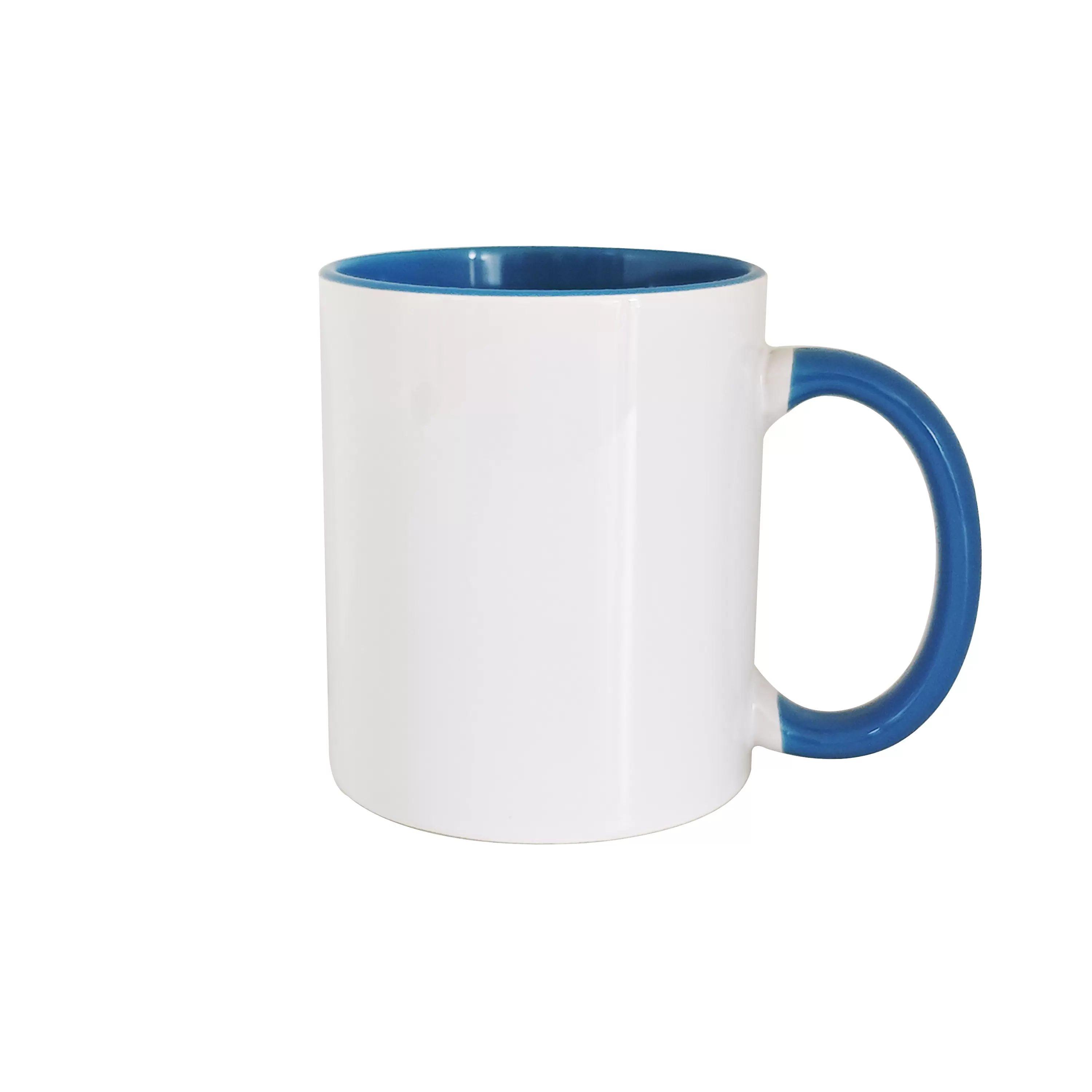 11oz sublimation mug,Cambridge blue color in and color handle