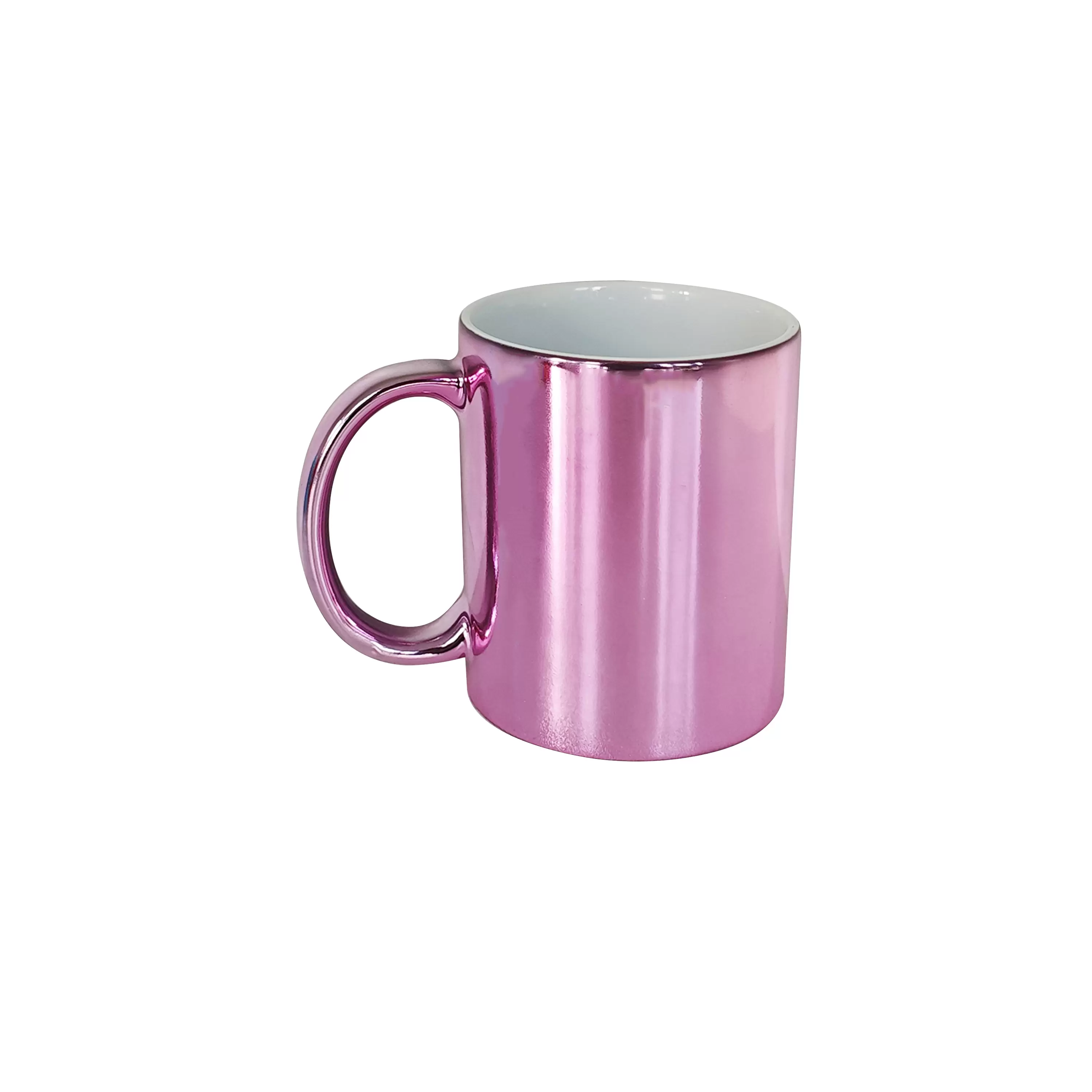 11oz metallic sublimation mug,pink