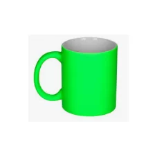 11oz neon green mug for CO2 laser engrave