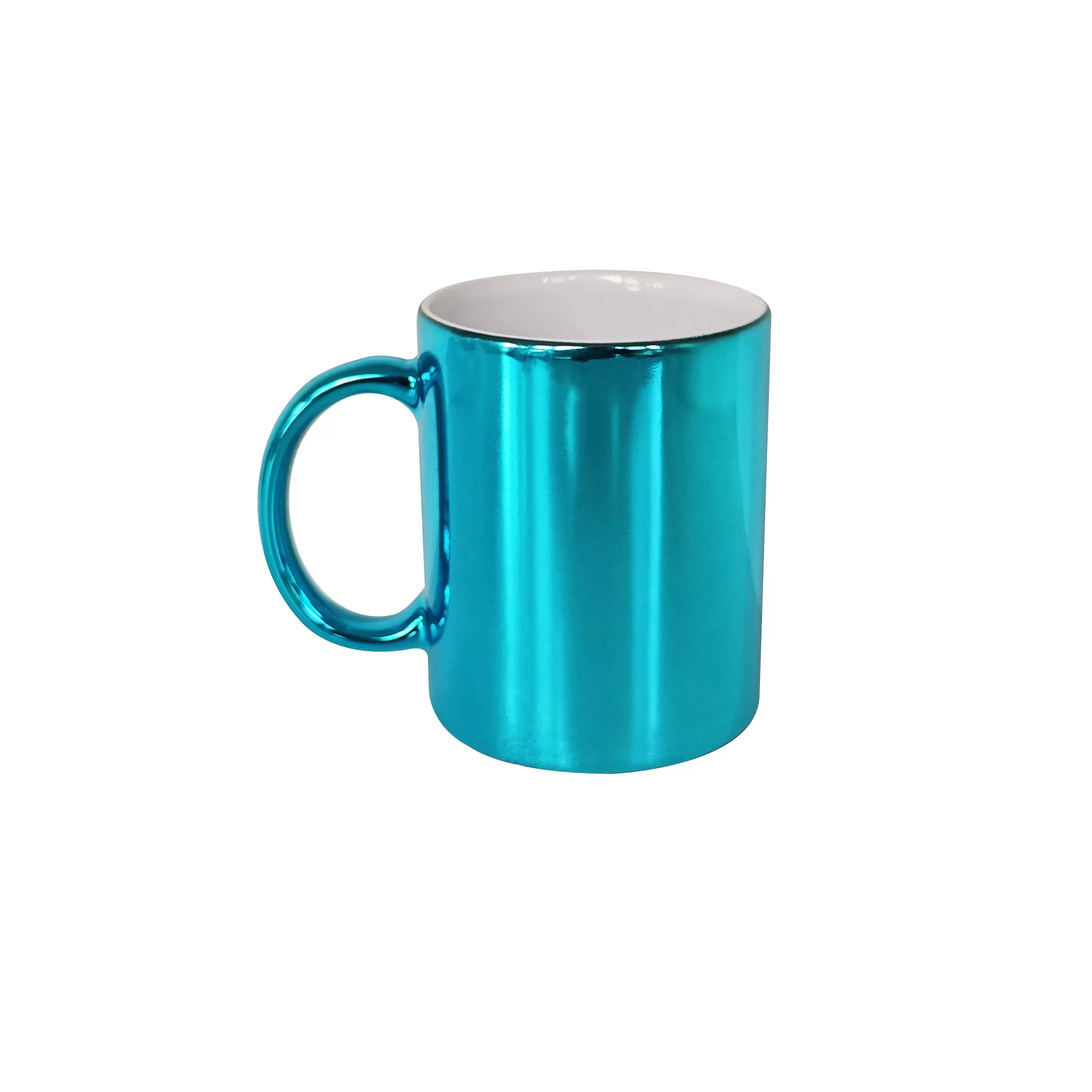 11oz metallic mug,light blue