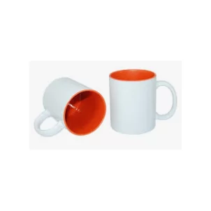 11oz orange( Pantone1505c)colored inside sublimation mug